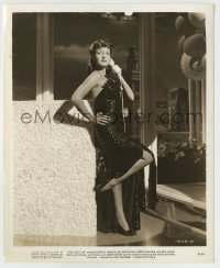 4m329 FLEET'S IN 8.25x10 still '42 full-length Dorothy Lamour in sexy gown with telephone!