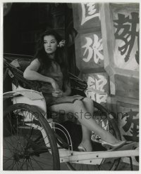 4m339 FRANCE NUYEN stage play 8.25x10 still '58 sexy on rickshaw in Broadway's World of Suzie Wong!