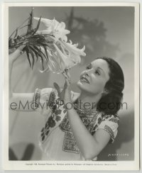 4m351 GAIL PATRICK 8.25x10 still '38 the beautiful Dangerous to Know actress with Easter Lillies!