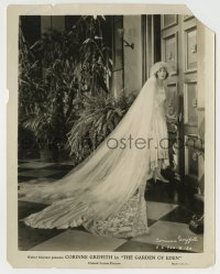 4m353 GARDEN OF EDEN 8x10.25 still '28 full-length Corinne Griffith in elaborate wedding gown!