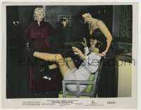 4m019 GENTLEMEN PREFER BLONDES color 8x10.25 still '53 sexy Marilyn Monroe & Jane take man's pants!