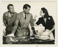 4m453 HIS GIRL FRIDAY 8.25x10 key book still '39 Cary Grant, Rosalind Russell & Bellamy by Schafer!