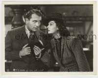 4m456 HIS GIRL FRIDAY 8x10.25 still '40 Rosalind Russell leans in to listen to Ralph Bellamy!