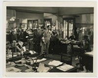 4m455 HIS GIRL FRIDAY 8.25x10 still '40 Cary Grant & Ralph Bellamy in newspaper office by Lippman!