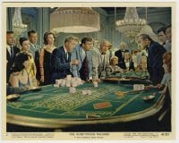 4m024 HONEYMOON MACHINE color 8x10 still #2 '61 Steve McQueen & Hutton win a fortune at roulette!