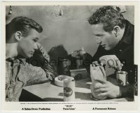 4m479 HUD 8x10 still '63 Paul Newman gives Brandon DeWilde some hard liquor in cafe!
