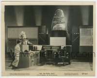 4m498 INVISIBLE BOY 8x10.25 still '57 great image of Robby the Robot & Richard Eyer in laboratory!