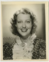4m527 JEANETTE MACDONALD 8x10 still '30s smiling head & shoulders portrait showing her teeth!