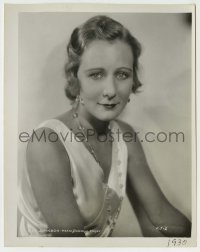 4m562 KAY JOHNSON 8x10.25 still '30 head & shoulders portrait when she made The Ship from Shanghai