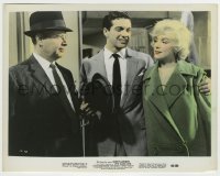 4m029 LET'S MAKE LOVE color 8x10.25 still '60 sexy Marilyn Monroe with Frankie Vaughan & Burns!
