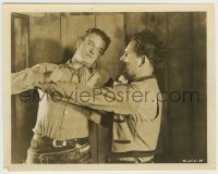 4m642 MAN FROM UTAH 8x10.25 still '34 great c/u of young John Wayne fighting Yakima Canutt, rare!
