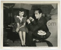 4m716 NICE GIRL candid 8x10 still '41 Deanna Durbin & Franchot Tone rehearsing by Roman Freulich!