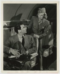4m717 NICK CARTER MASTER DETECTIVE 8.25x10 still '39 Walter Pidgeon & Rita Johnson on airplane!