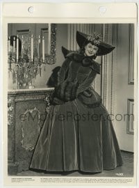 4m729 OLIVIA DE HAVILLAND 8x11 key book still '41 in velvet dress in They Died With Their Boots On