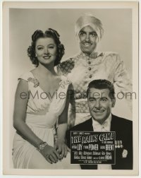 4m779 RAINS CAME 8x10.25 still '39 posed publicity portrait of Myrna Loy, Tyrone Power & Brent!