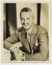 4m787 REGINALD DENNY 8x10 still '37 head & shoulders smiling portrait wearing suit & tie!