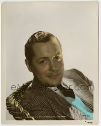 4m006 ROBERT MONTGOMERY color-glos 8x10.25 still '30s head & shoulders portrait of the leading man!