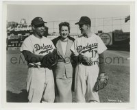 4m811 ROOGIE'S BUMP 8.25x10 still '54 Ruth Warrick by real Brooklyn Dodgers Campanella & Erskine!