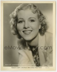 4m821 ROSINA LAWRENCE 8x10.25 still '37 portrait of the pretty blonde in Hal Roach's Nobody's Baby!