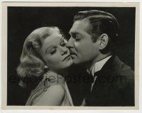 4m828 SARATOGA 8x10.25 still '37 great c/u of Jean Harlow & Clark Gable by Clarence Sinclair Bull!
