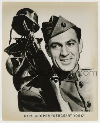 4m833 SERGEANT YORK 8x10 still '41 soldier Gary Cooper with German helmets on his rifle!