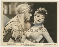 4m839 SIGN OF THE CROSS 8x10 still R44 wonderful close up of Fredric March & Claudette Colbert!