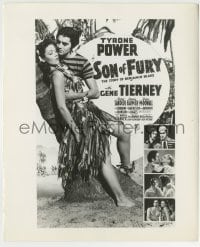 4m852 SON OF FURY 8.25x10 still '42 Tyrone Power, Gene Tierney, Frances Farmer, photo montage!