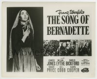 4m856 SONG OF BERNADETTE 8.25x10 still R54 Norman Rockwell art of Jennifer Jones for title card!