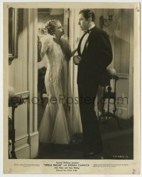 4m874 STELLA DALLAS 8x10.25 still '37 Barbara Stanwyck in gaudy dress by John Boles in tuxedo!
