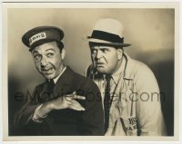 4m909 TAXI BOYS 8x10 still '32 wacky image of Franklin Pangborn & angry Bud Jameison, Hal Roach!