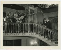 4m914 THEY ALL KISSED THE BRIDE candid 8.25x10 still '42 Joan Crawford & Douglas filmed on stairs!