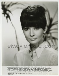 4m962 WAIT UNTIL DARK 7.75x10 still '67 head & shoulders portrait of blind Audrey Hepburn!