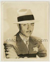 4m983 WILLIAM POWELL 8.25x10.25 still '34 great portrait in suit, tie & hat, Manhattan Melodrma!