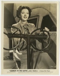 4m990 WOMEN IN THE WIND 8x10.25 still '39 great c/u of female pilot Kay Francis at the controls!