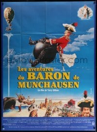 4p541 ADVENTURES OF BARON MUNCHAUSEN French 1p '88 directed by Terry Gilliam, John Neville!