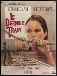 4p554 ANDREMO IN CITTA French 1p '67 different Mascii art of Geraldine Chaplin by train tracks!