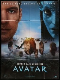 4p560 AVATAR teaser French 1p '09 James Cameron, great montage of Worthington, Zoe Saldana & cast!