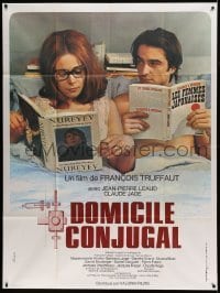 4p570 BED & BOARD French 1p '70 Francois Truffaut's Domicile conjugal, Jean-Pierre Leaud