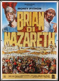 4p075 LIFE OF BRIAN Italian 2p '91 Monty Python, he's not the Messiah, great William Stout art!