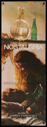 4p044 NOSTALGHIA Italian 19x54 '83 Andrei Tarkovsky's Nostalgia starring Oleg Yankovsky!