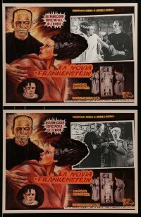4p009 BRIDE OF FRANKENSTEIN 7 Mexican LCs R90s Boris Karloff as the monster & Elsa Lanchester!