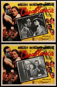 4p010 CASABLANCA 7 Mexican LCs R90s Humphrey Bogart & Ingrid Bergman in Michael Curtiz' classic!