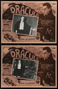 4p011 DRACULA 7 Mexican LCs R90s Tod Browning classic, vampire Bela Lugosi in most scenes!