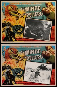 4p021 THEM 4 Mexican LCs R90s giant bugs shown in all four scenes + cool different border art!