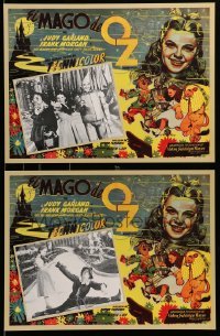 4p020 WIZARD OF OZ 5 Mexican LCs R90s Judy Garland, Haley, Lahr & Bolger, all the best scenes!