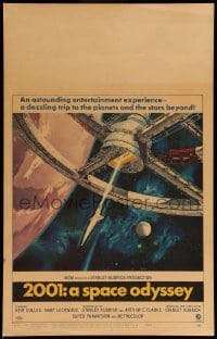 4p250 2001: A SPACE ODYSSEY WC '68 Stanley Kubrick classic, art of space wheel by Bob McCall!