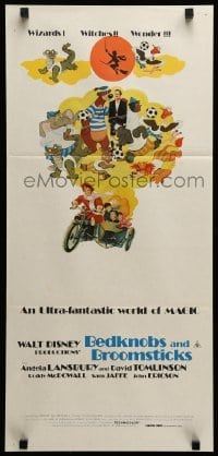 4r623 BEDKNOBS & BROOMSTICKS Aust daybill R79 Walt Disney, Angela Lansbury, great cartoon art!