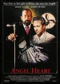 4r159 ANGEL HEART German '87 Robert DeNiro, Mickey Rourke, Alan Parker, different Casaro art!