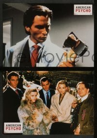 4r404 AMERICAN PSYCHO 8 French LCs '00 different images of psychotic yuppie killer Christian Bale!