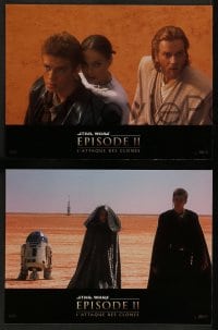 4r405 ATTACK OF THE CLONES 8 French LCs '02 Star Wars, Christensen & Natalie Portman!